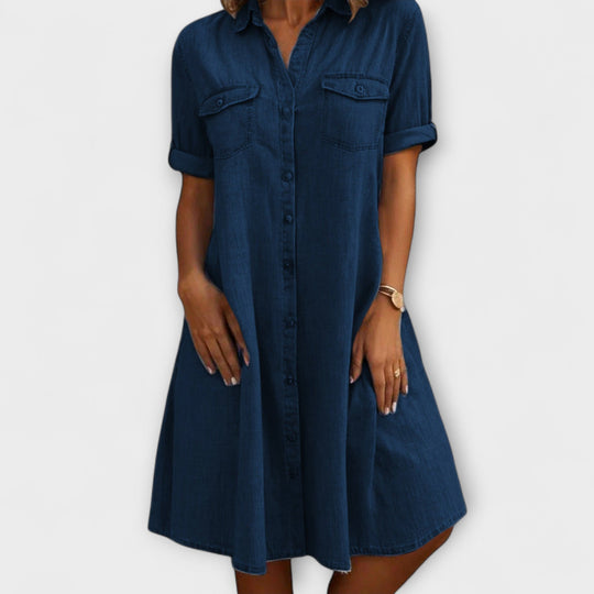 Liona – Denim Dress with Everyday Elegance