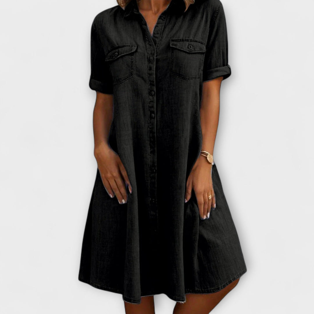 Liona – Denim Dress with Everyday Elegance