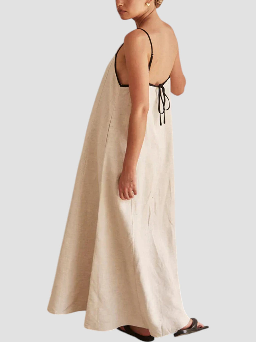 Lucile – Linen Maxi Slip Dress for Women