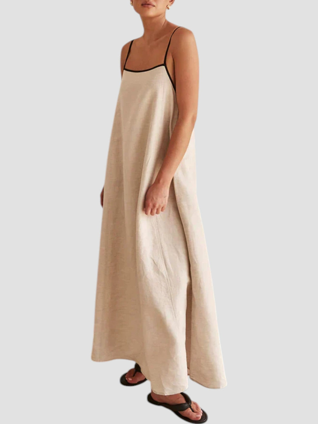 Lucile – Linen Maxi Slip Dress for Women