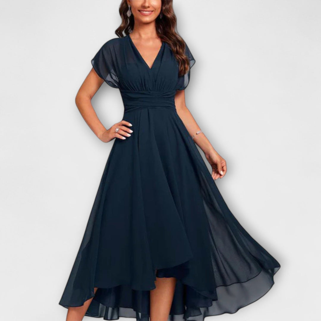 Valessia – Flowing Dress with V-Neck