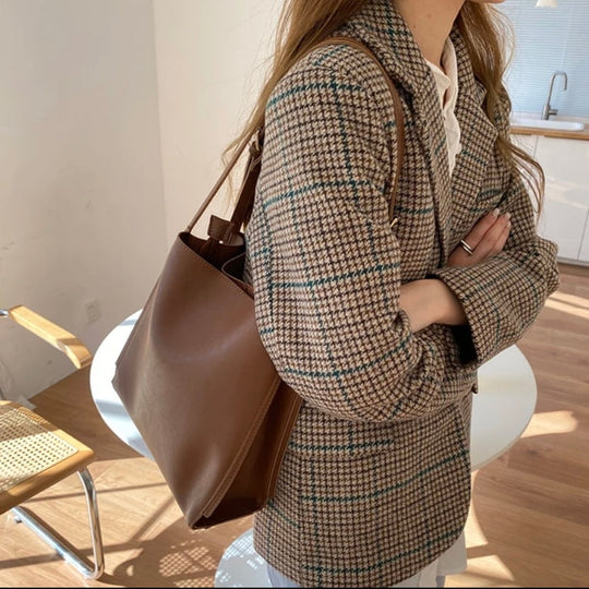 Kathy  – Minimalist Leather Shoulder Bag for Women