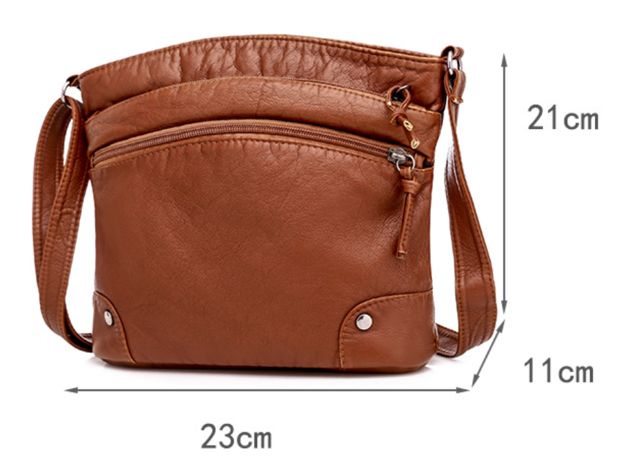 Lake – Classic Leather Crossbody Bag for Women