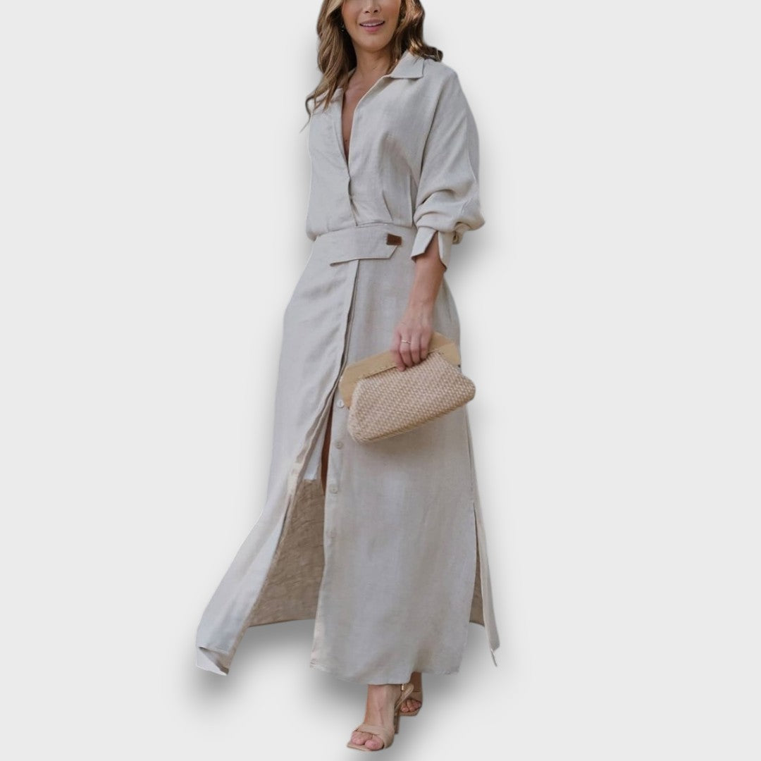 Lea – Airy Shirt Dress with Belt
