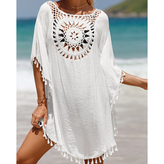 Lizette – Crochet-Trim Beach Cover-Up for Women