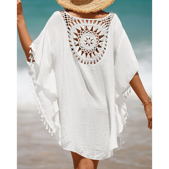 Lizette – Crochet-Trim Beach Cover-Up for Women