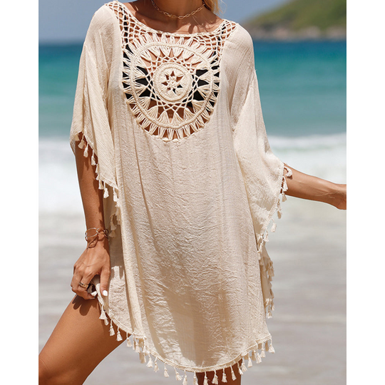 Lizette – Crochet-Trim Beach Cover-Up for Women