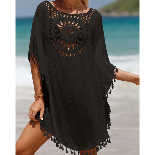 Lizette – Crochet-Trim Beach Cover-Up for Women