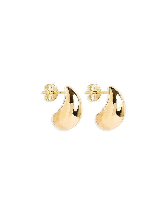 Janeane – Teardrop Gold Stud Earrings