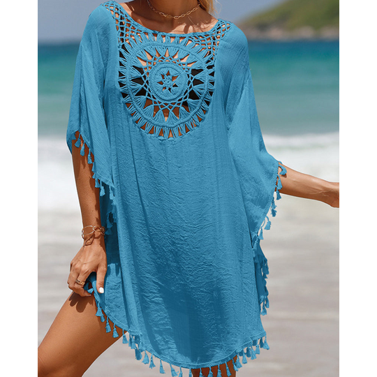 Lizette – Crochet-Trim Beach Cover-Up for Women