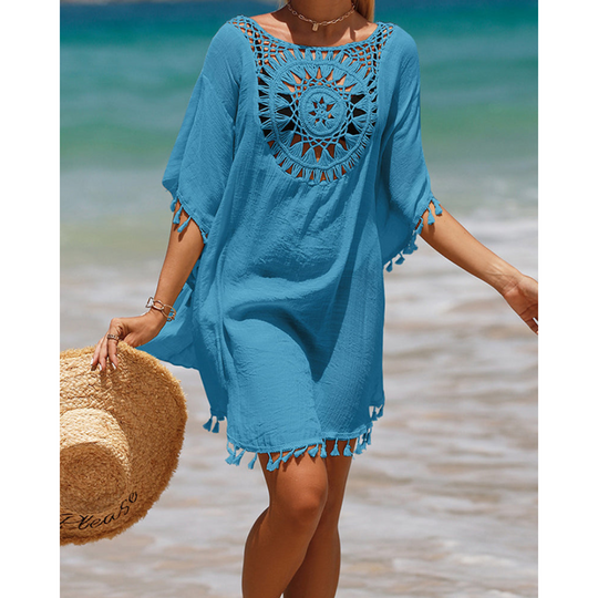 Lizette – Crochet-Trim Beach Cover-Up for Women