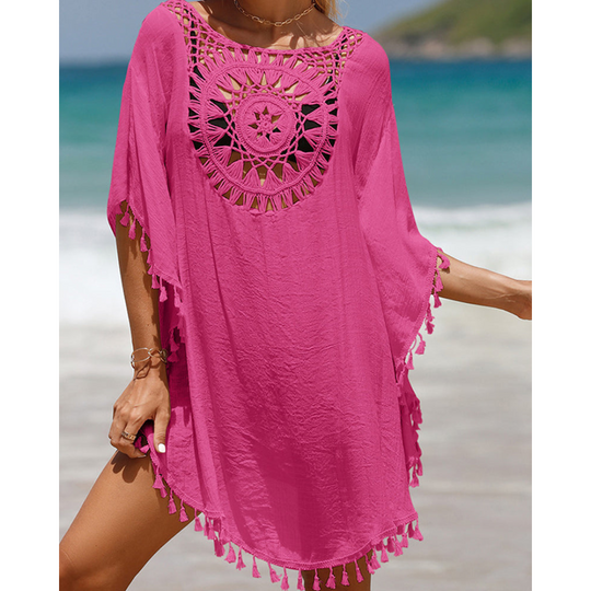 Lizette – Crochet-Trim Beach Cover-Up for Women