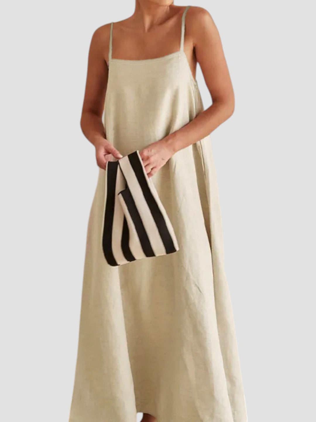Lucile – Linen Maxi Slip Dress for Women