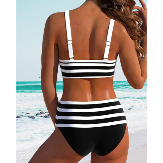 Lainie – Nautical Stripe Tankini Set for Women