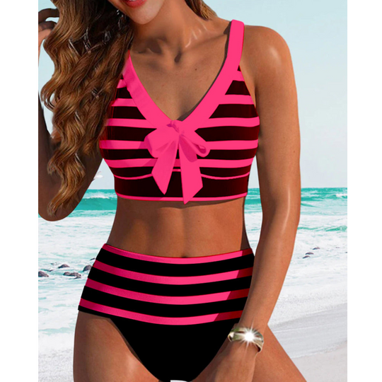 Lainie – Nautical Stripe Tankini Set for Women