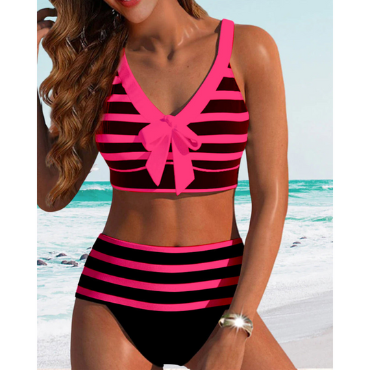 Lainie – Nautical Stripe Tankini Set for Women
