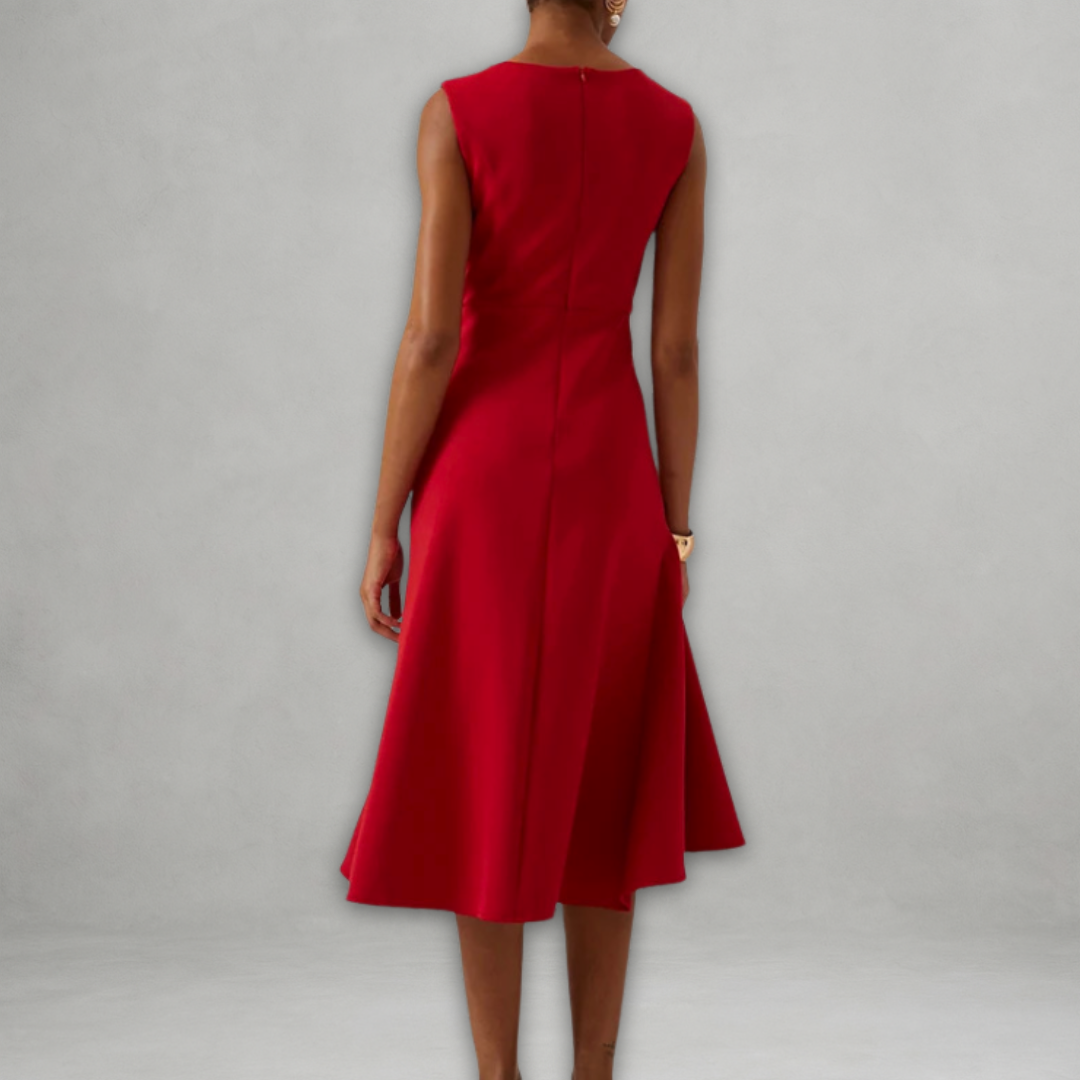 Janet – Satin Midi Dress for Women