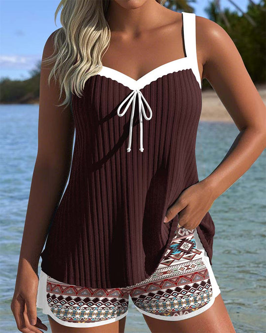 Ludmila – Cafe Knit Tankini for Women