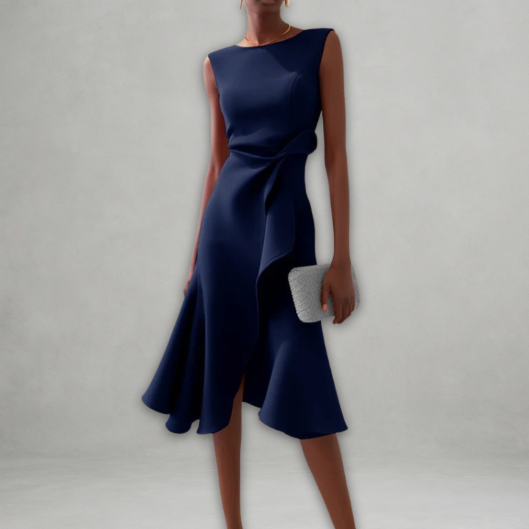 Janet – Satin Midi Dress for Women