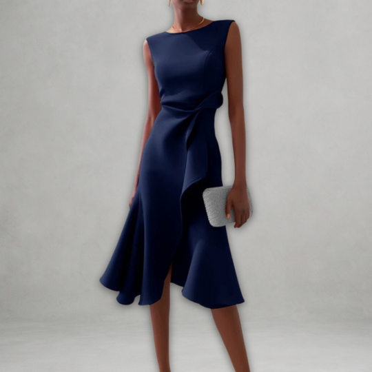 Janet – Satin Midi Dress for Women