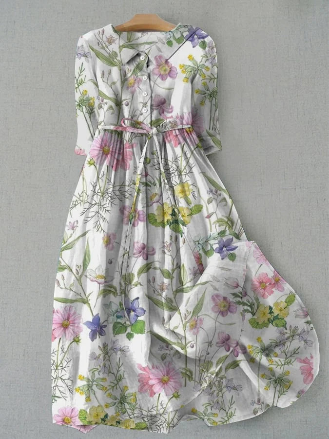 Clementine – Botanical Garden Maxi Dress for Women