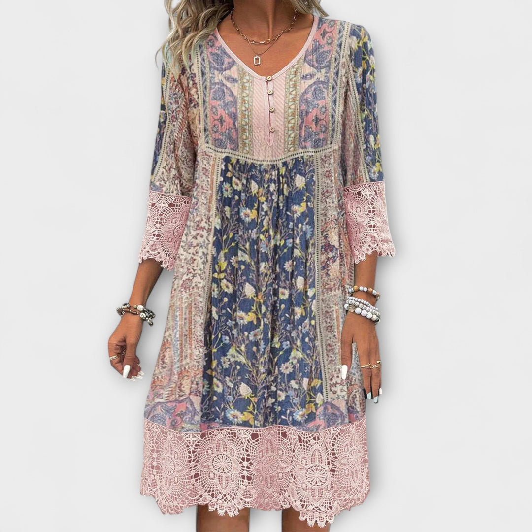 Valenya – Boho Dress with Lace