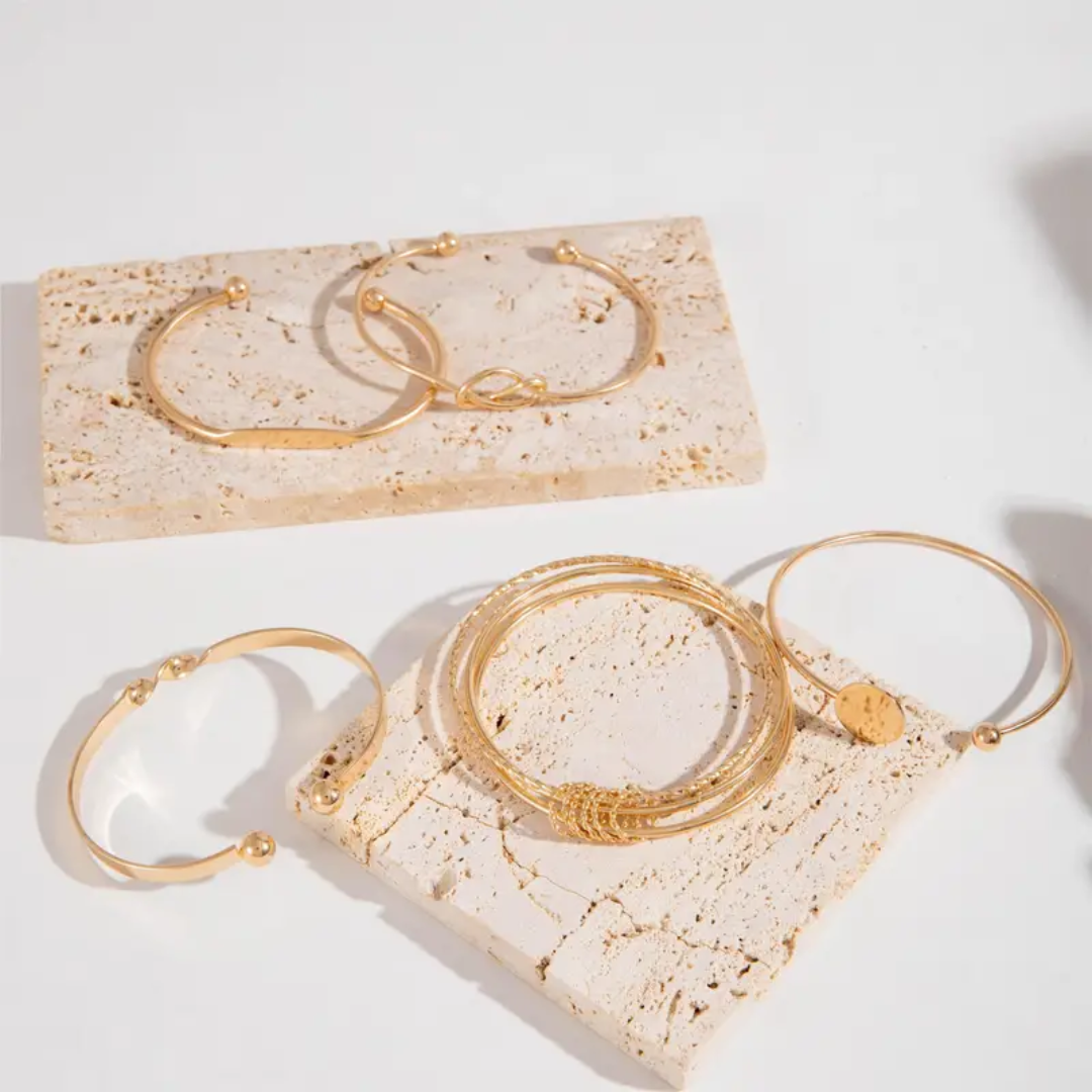 Loretta – Gold Plated Bangle Set for Women