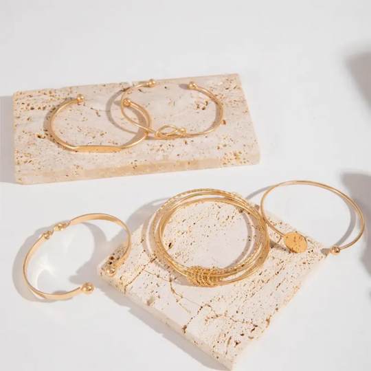 Loretta – Gold Plated Bangle Set for Women