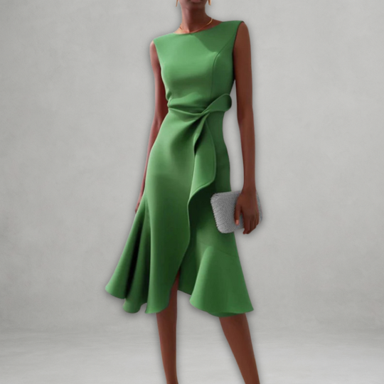 Janet – Satin Midi Dress for Women