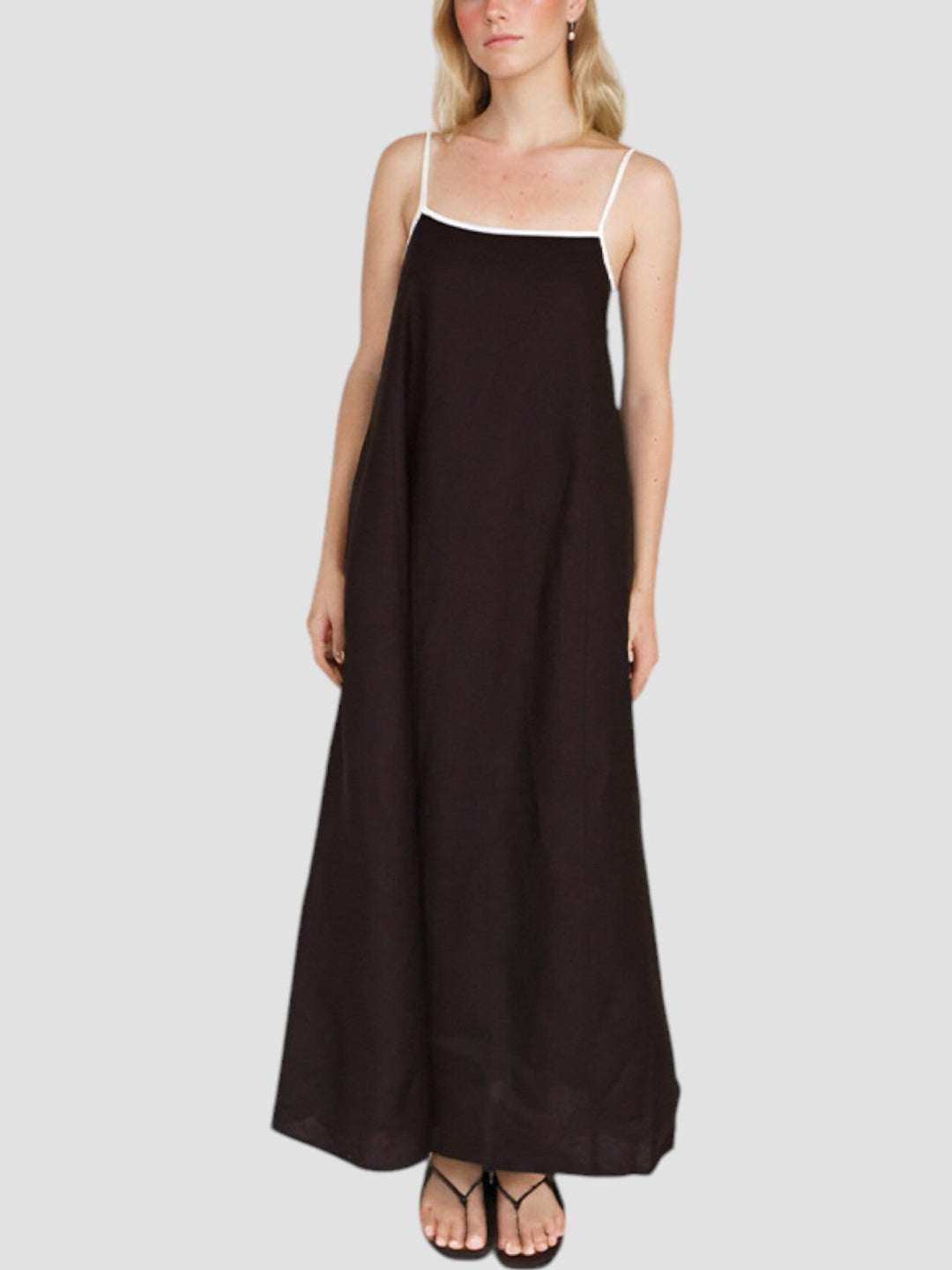 Lucile – Linen Maxi Slip Dress for Women