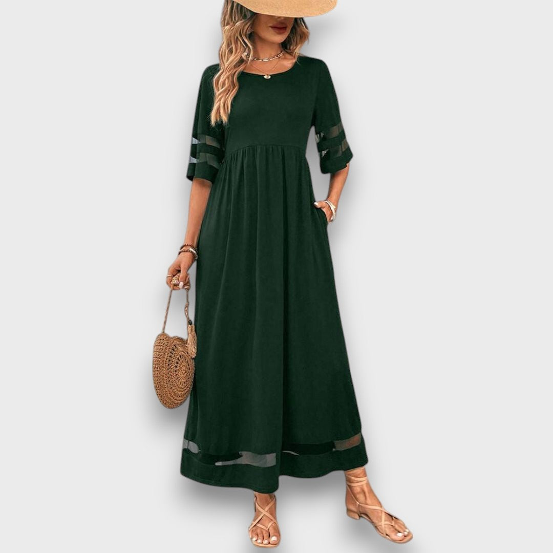 Lenava – Black Dress with Transparent Accents