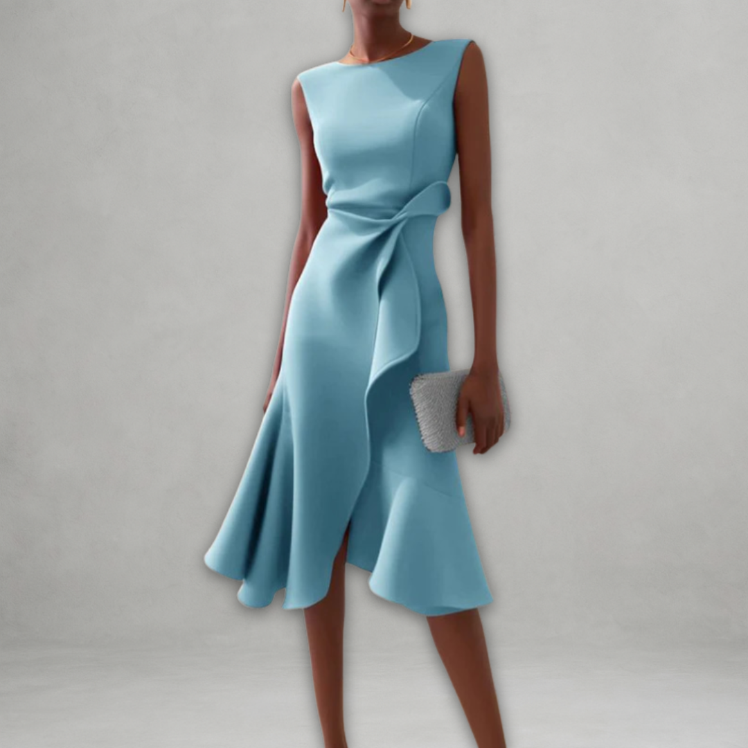 Janet – Satin Midi Dress for Women
