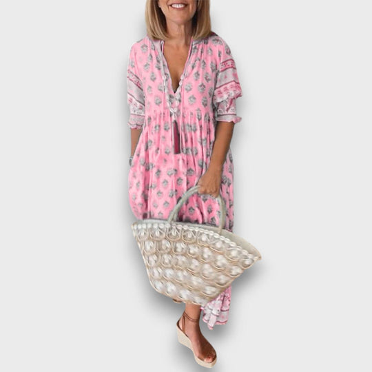 Hiley – Dress with Cutout and Boho Flair