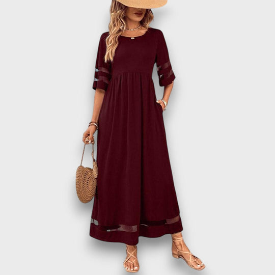 Lenava – Black Dress with Transparent Accents