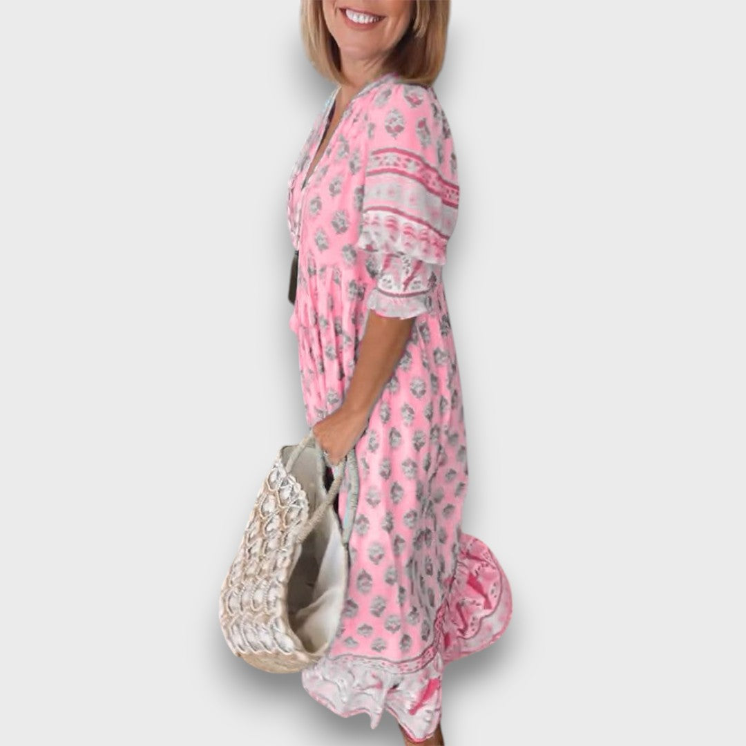 Hiley – Dress with Cutout and Boho Flair