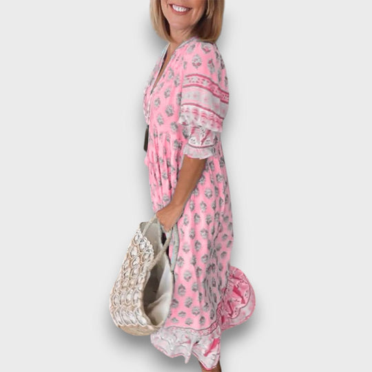 Hiley – Dress with Cutout and Boho Flair