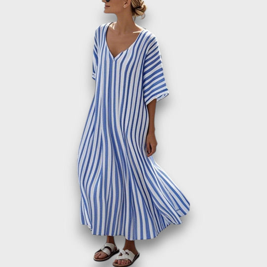Linara – Casual Striped Dress with Vacation Flair