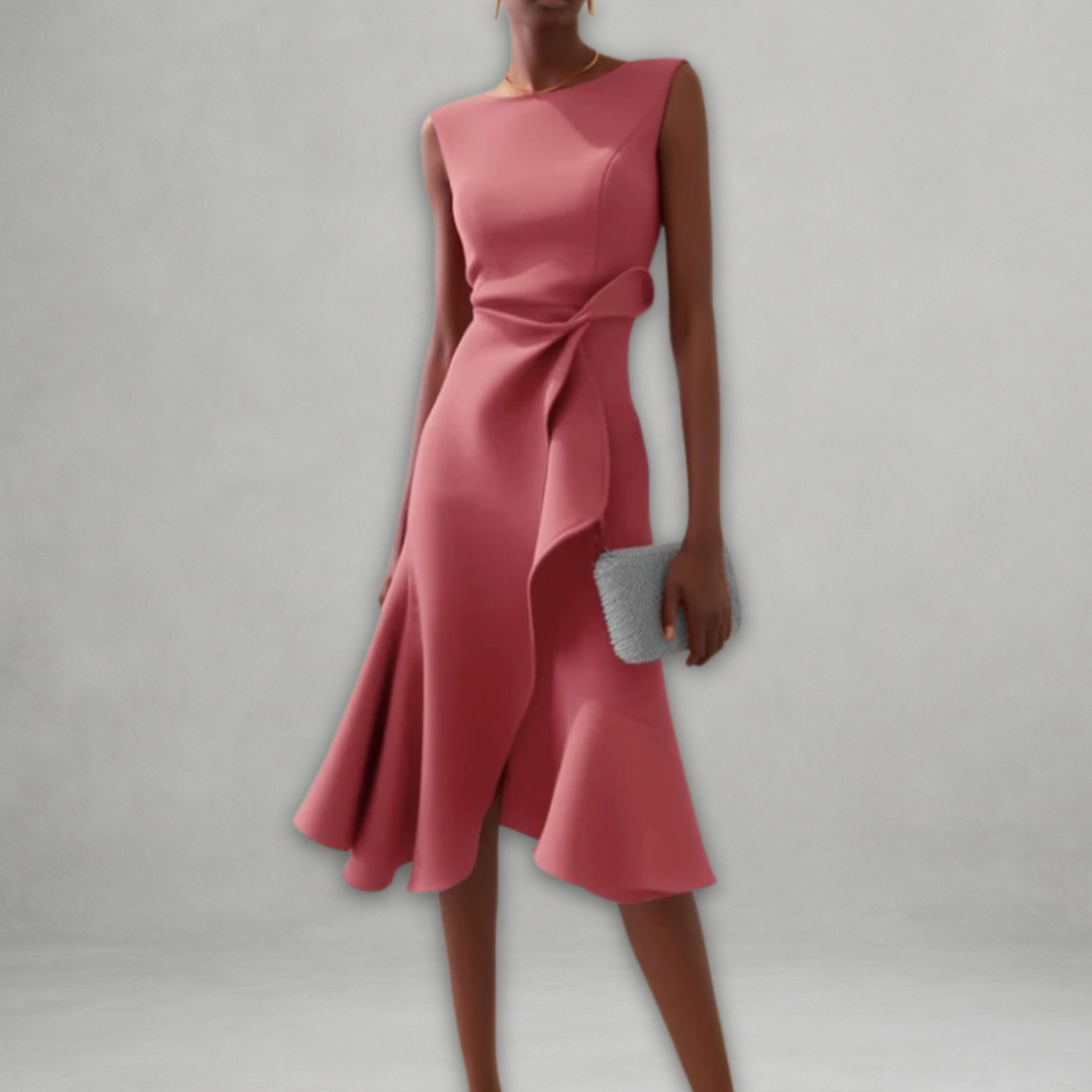 Janet – Satin Midi Dress for Women