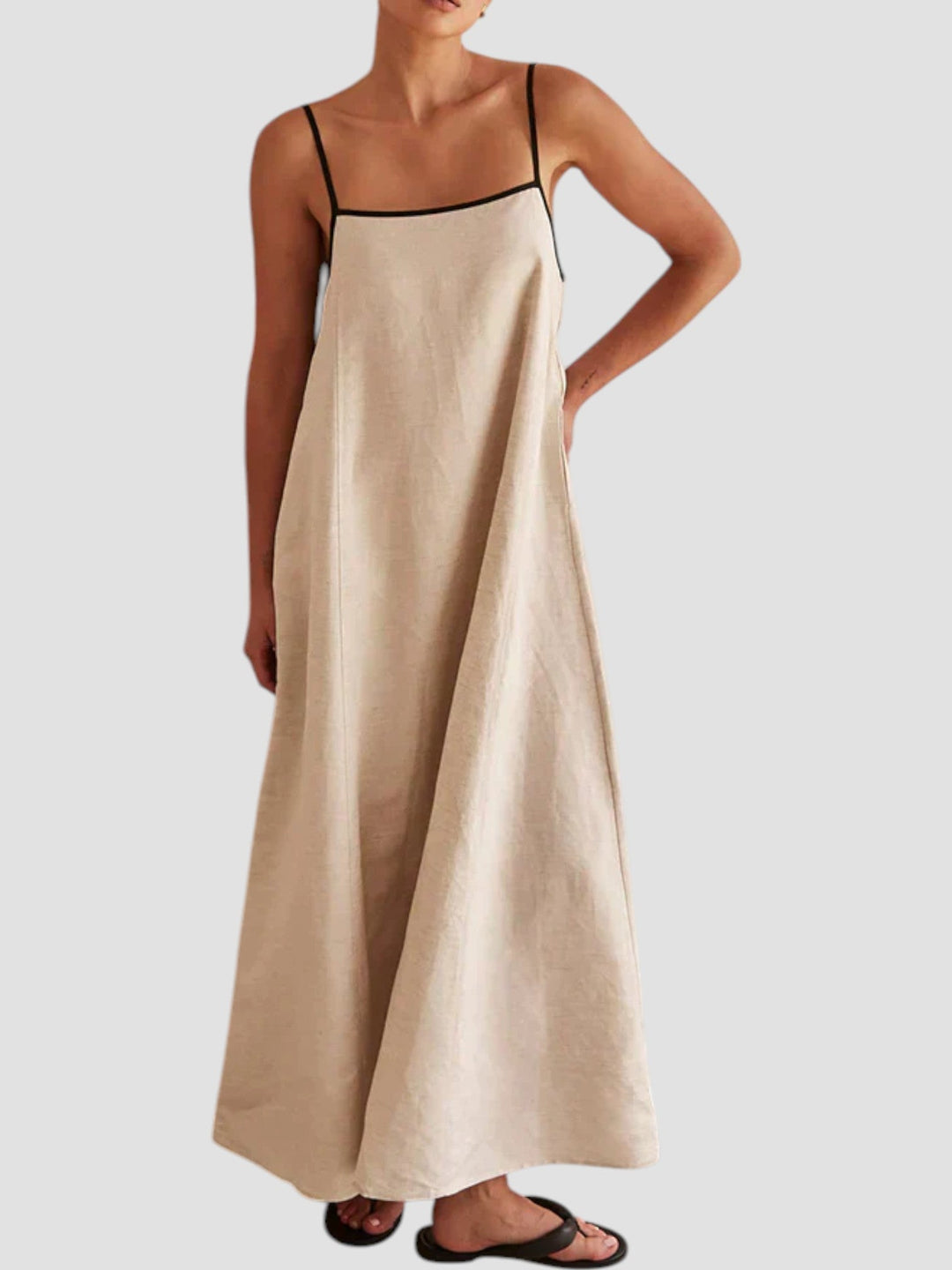 Lucile – Linen Maxi Slip Dress for Women