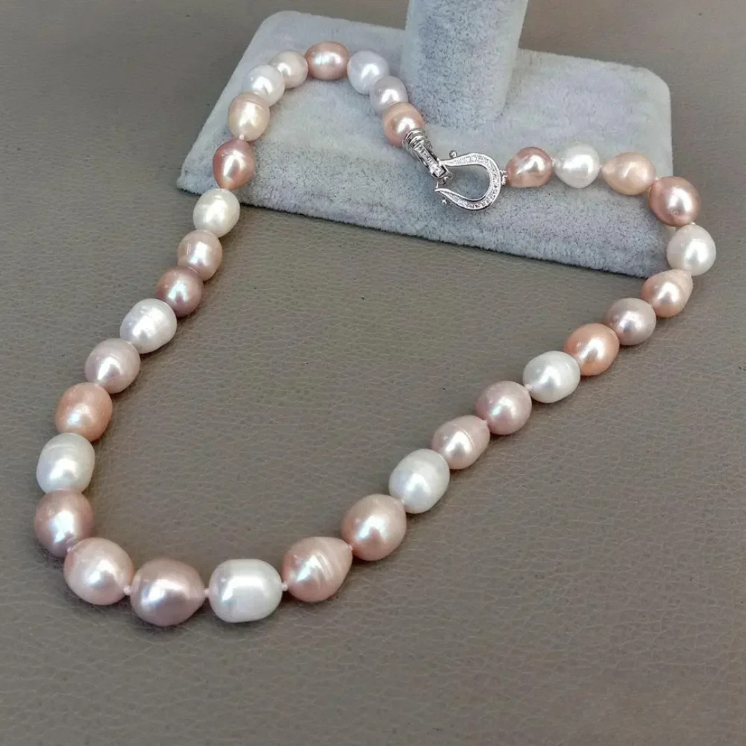 Kimberly – Blush & Ivory Pearl Necklace