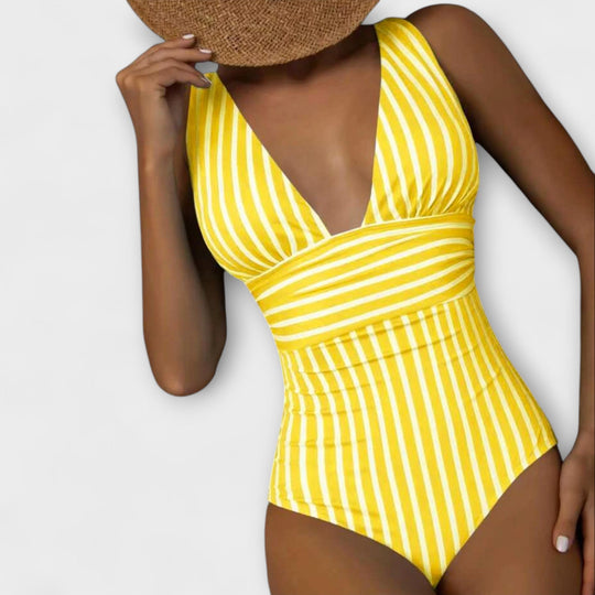 Magnolia – Striped Sculpt One-Piece Swimsuit for Women