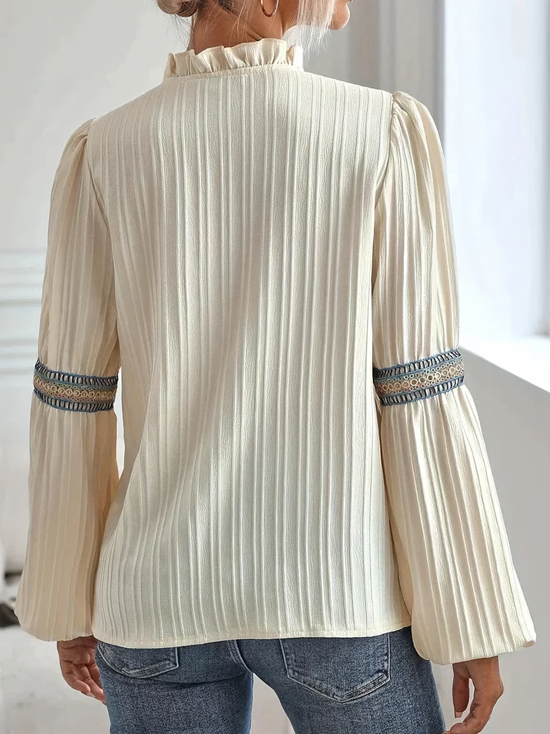 Josie – Bohemian Embroidered Long Sleeve Blouse for Women