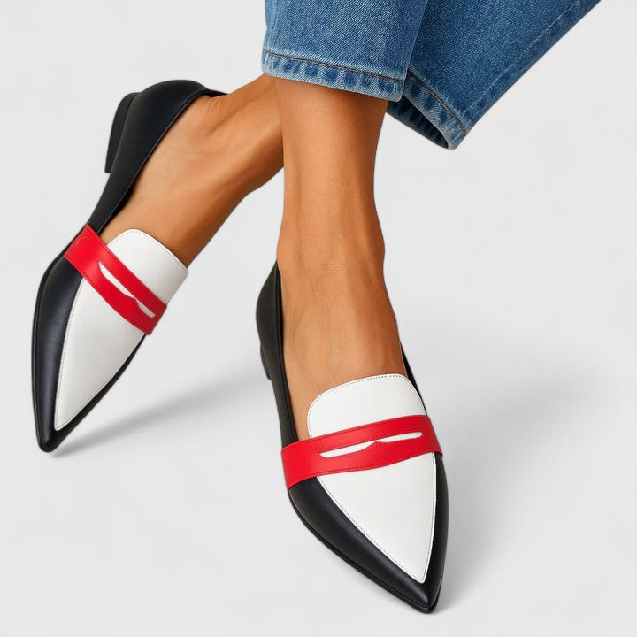 Rosalind – Bold Pointed-Toe Loafers for Women