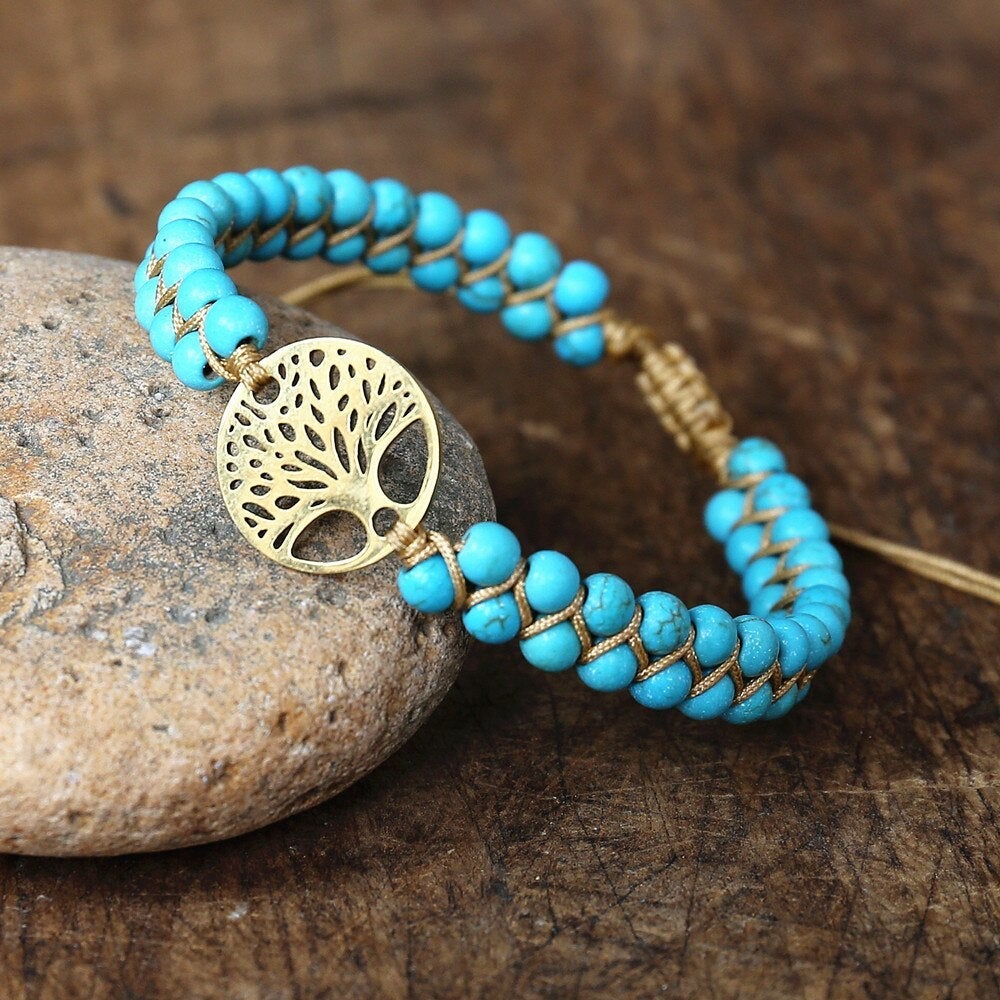 Terravine – Turquoise Tree of Life Bracelet