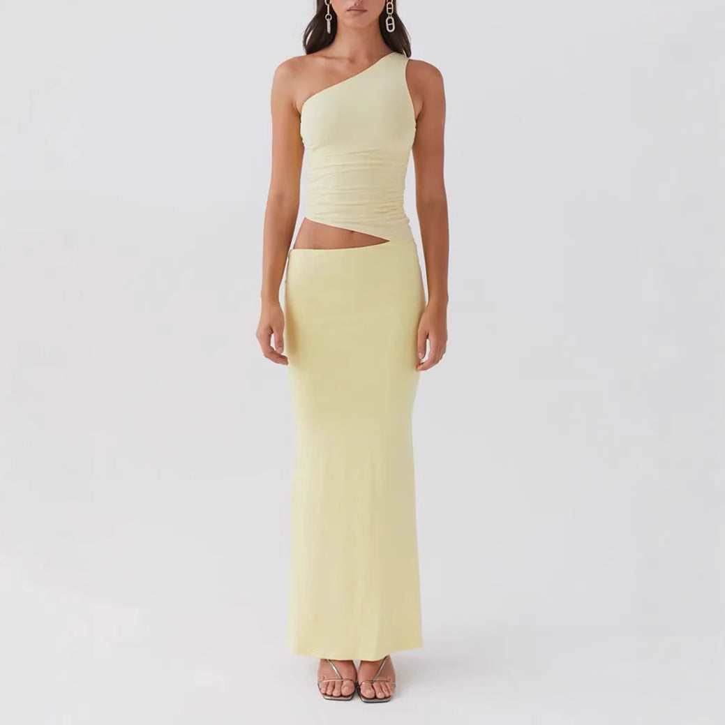 Kerri – Asymmetric Cut-Out Maxi Dress for Women