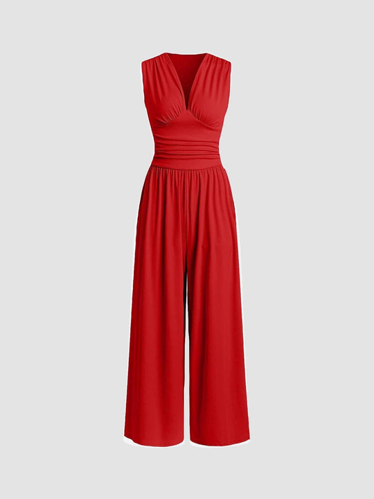 Kerstin – Elegant Wide-Leg Sleeveless Jumpsuit for Women