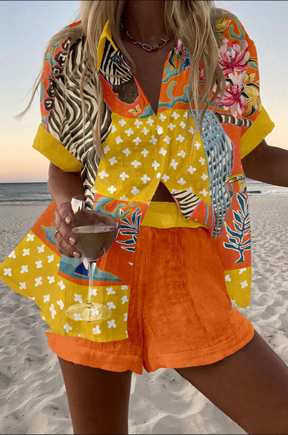 SolaraTropic – Vibrant Island Print Set for Women
