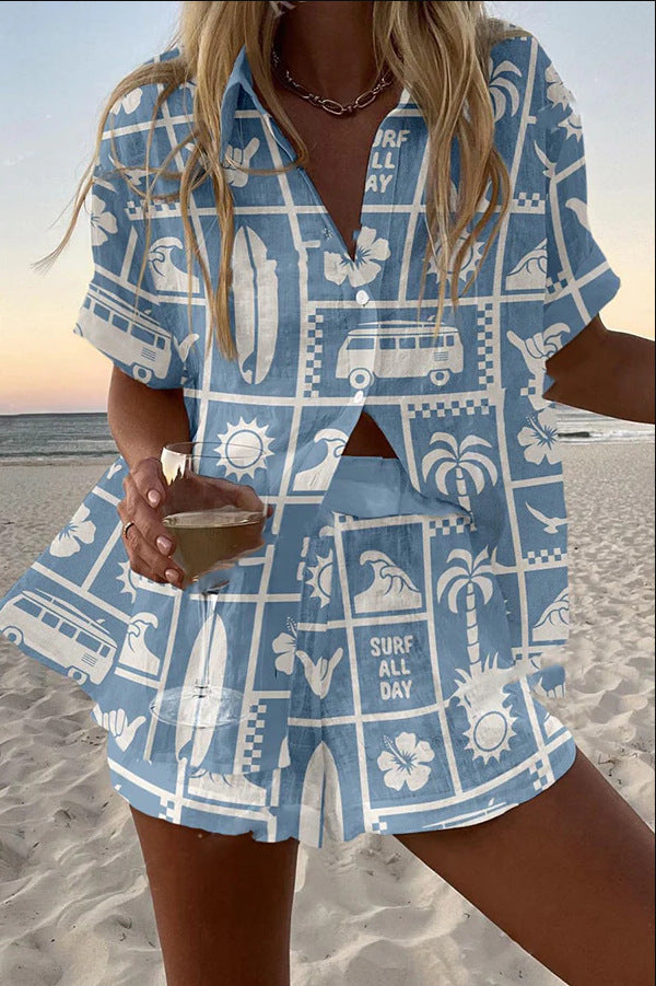 Sania – Coastal Stamp Print Set for Women