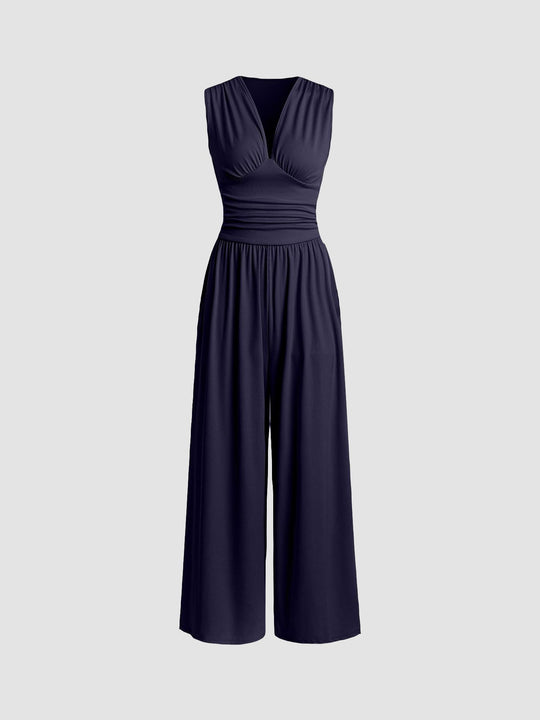 Kerstin – Elegant Wide-Leg Sleeveless Jumpsuit for Women