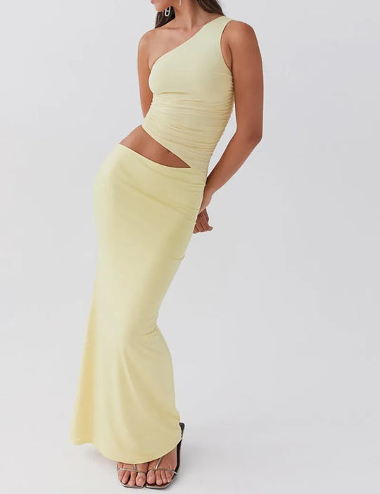 Kerri – Asymmetric Cut-Out Maxi Dress for Women